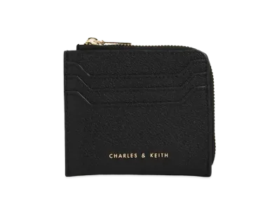 CHARLES & KEITH Classic Zipper Pouch "Black"