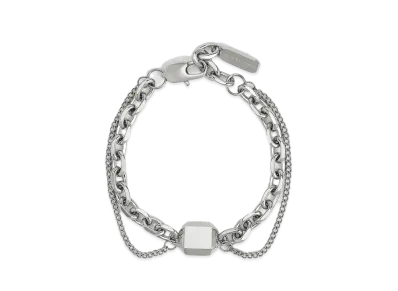 CHARLES & KEITH Kizia Double Chain Link Bracelet "Silver"