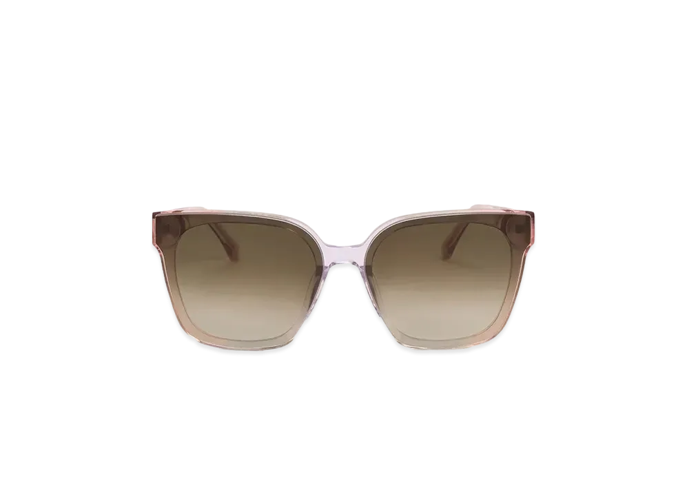 CHARLES & KEITH Square Chic-Frame Sunglasses "Pink"