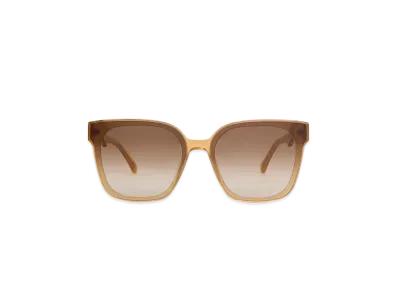 CHARLES & KEITH Square Chic-Frame Sunglasses "Toffee"