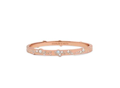 CHARLES & KEITH Reverie Crystal Bangle "Rose Gold"