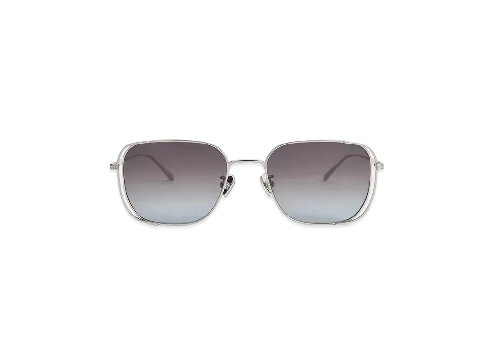 CHARLES & KEITH Metallic-Rim Rectangle Sunglasses "Silver"