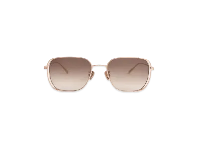 CHARLES & KEITH Metallic-Rim Rectangle Sunglasses "RoseGold"
