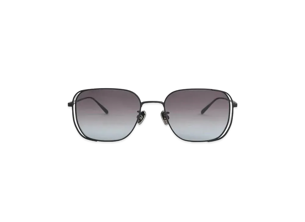 CHARLES & KEITH Metallic-Rim Rectangle Sunglasses "Noir"