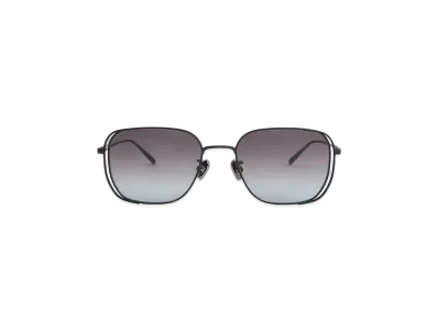CHARLES & KEITH Metallic-Rim Rectangle Sunglasses "Noir"
