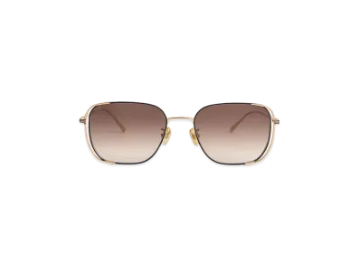 CHARLES & KEITH Metallic-Rim Rectangle Sunglasses "Black"