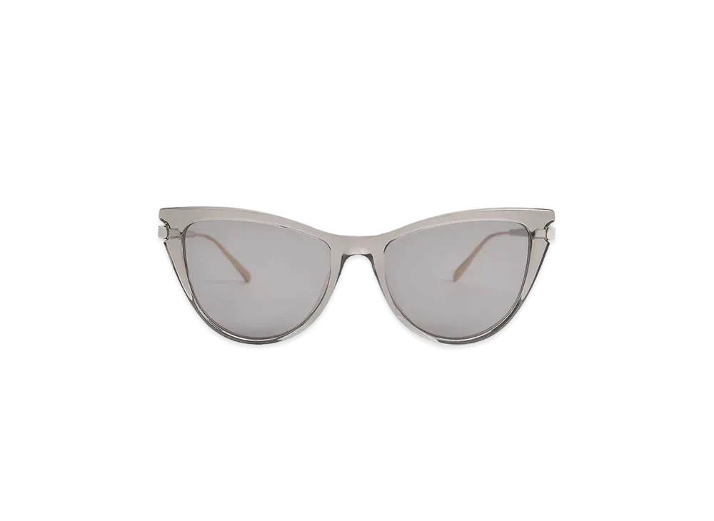 CHARLES & KEITH Recycled Acetate Angular Cat-Eye Sunglasses "Grey"