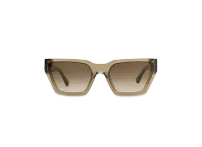 CHARLES & KEITH Recycled Acetate Angular Sunglasses "Khaki"