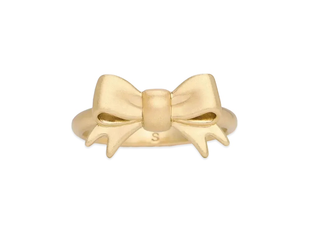 CHARLES & KEITH Page Ribbon Ring "BrushGold"