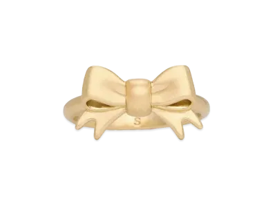 CHARLES & KEITH Page Ribbon Ring "BrushGold"