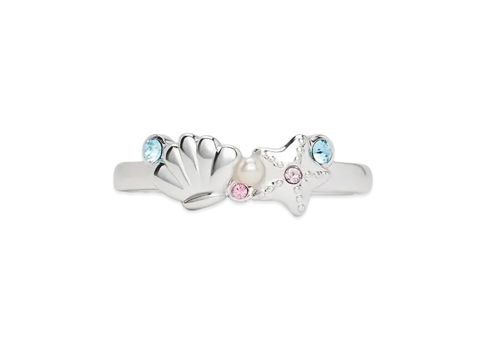 CHARLES & KEITH Oceana Crystal Ring "Silver"