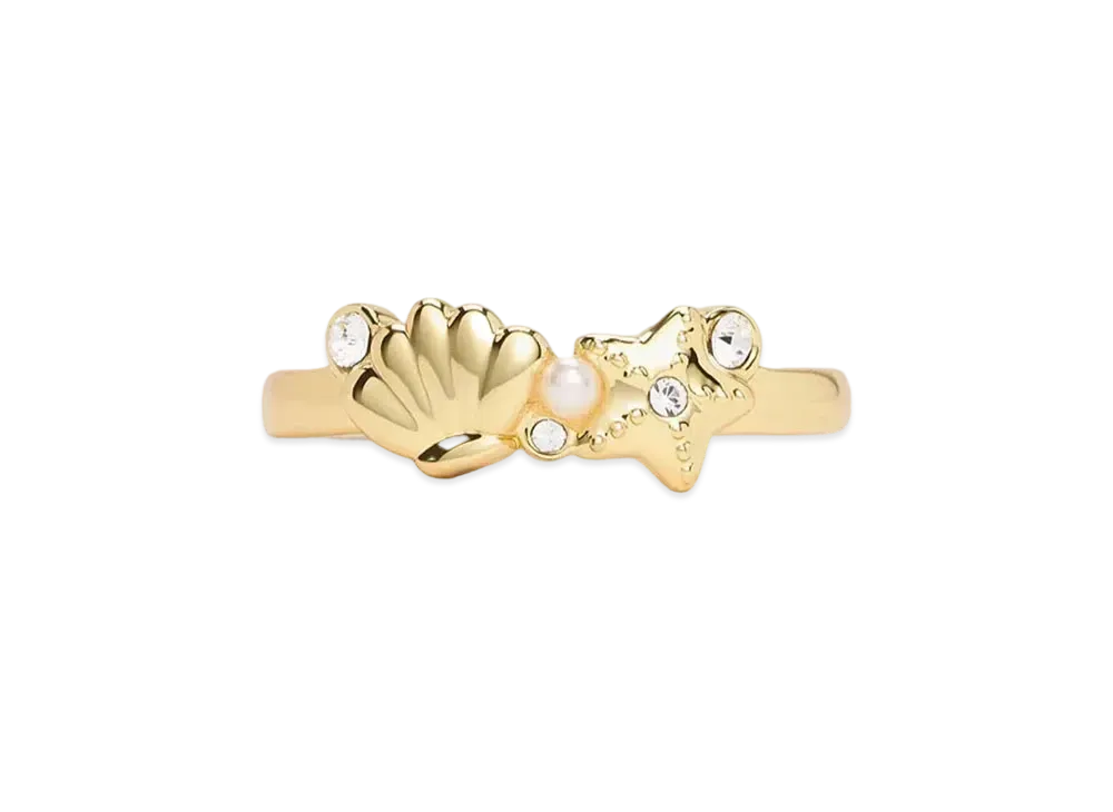 CHARLES & KEITH Oceana Crystal Ring "Gold"