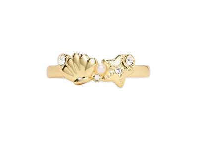 CHARLES & KEITH Oceana Crystal Ring "Gold"