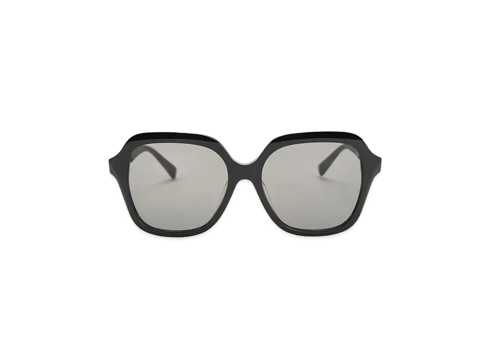 CHARLES & KEITH Recycled Acetate Wide Square Sunglasses "Black"