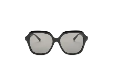 CHARLES & KEITH Recycled Acetate Wide Square Sunglasses "Black"