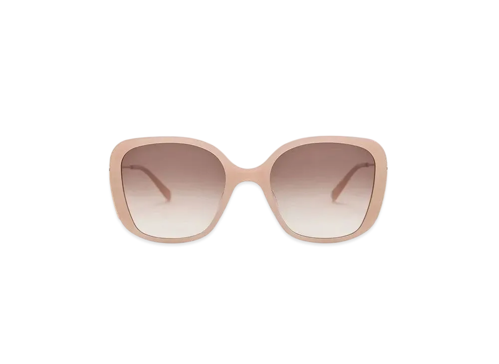 CHARLES & KEITH Recycled Acetate Wide-Frame Butterfly Sunglasses "Pink"