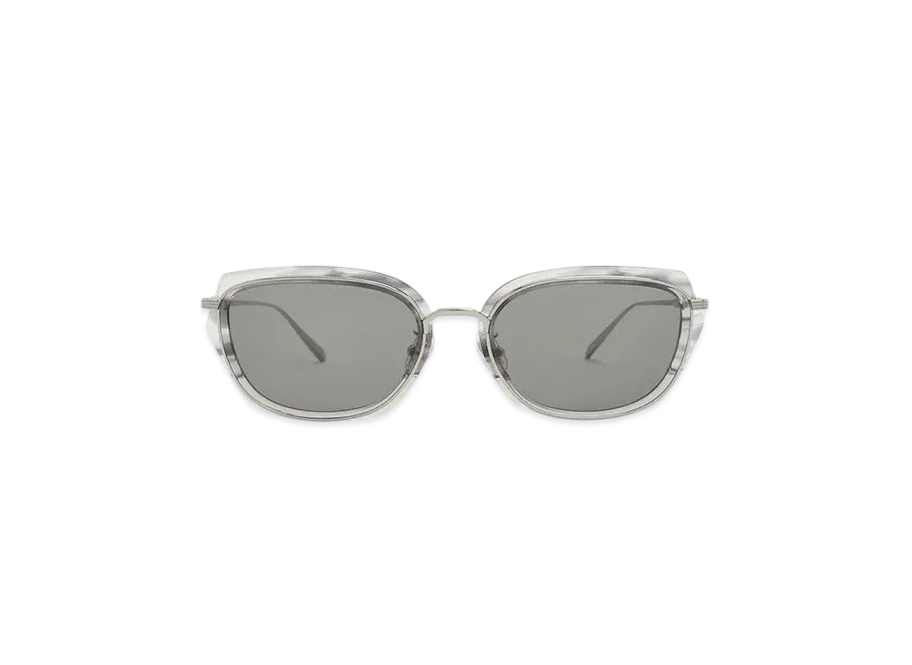 CHARLES & KEITH Metallic-Rim Geometric-Frame Sunglasses "Grey"