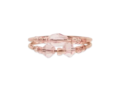 CHARLES & KEITH Luxem Beaded Tooling Set "RoseGold"