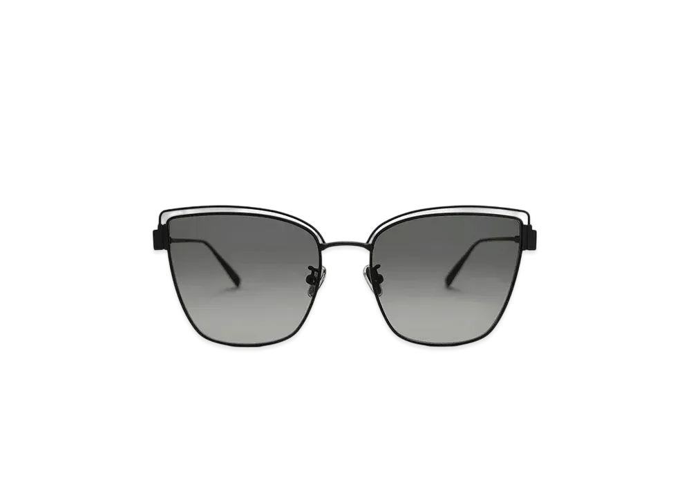 CHARLES & KEITH Wire-Frame Cat-Eye Sunglasses "Black"