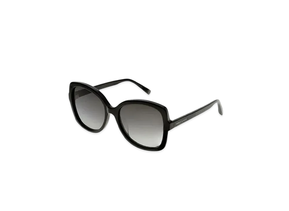 CHARLES & KEITH Acetate Butterfly Sunglasses "Black"