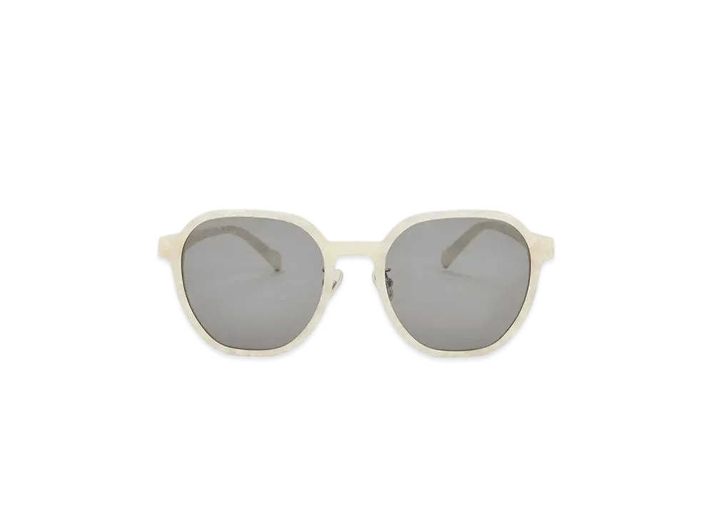 CHARLES & KEITH Square Recycled Acetate Sunglasses "Cream"