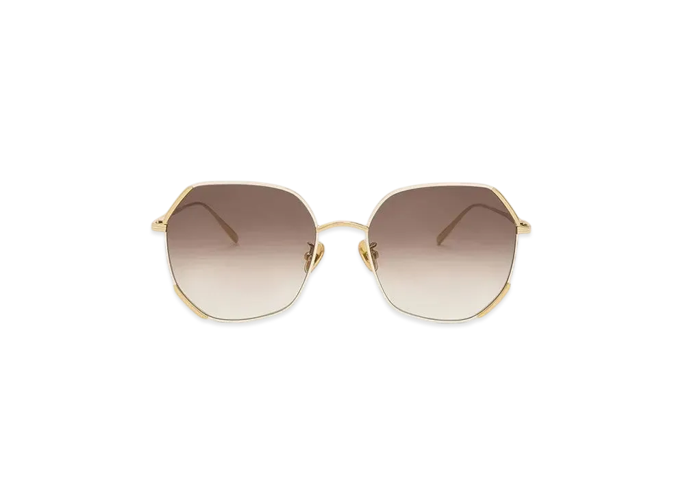 CHARLES & KEITH Geometric Wireframe Butterfly Sunglasses "Cream"