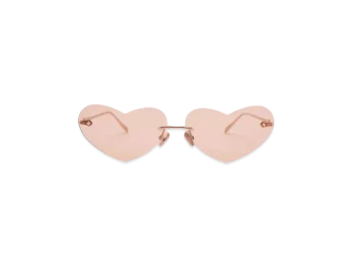 CHARLES & KEITH Heart-Shaped Cat-Eye Sunglasses "Pink"