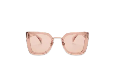 CHARLES & KEITH Recycled Acetate Geometric Butterfly Sunglasses "Pink"