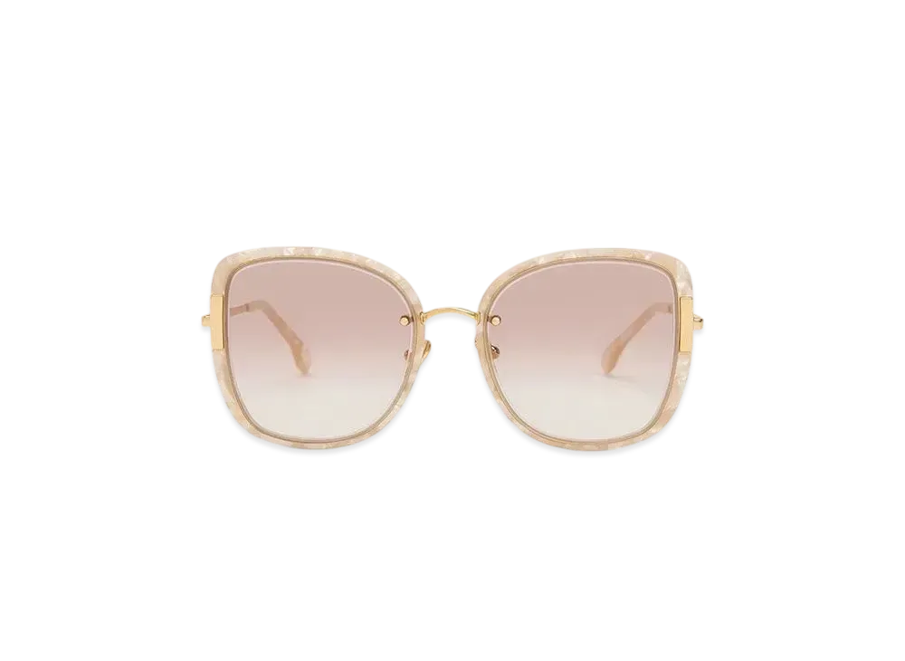 CHARLES & KEITH Acetate Butterfly Sunglasses "Peach"
