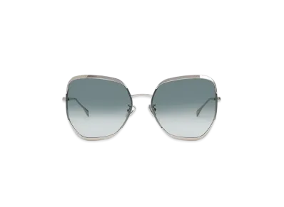 CHARLES & KEITH Blade Temple Butterfly Sunglasses "Silver"