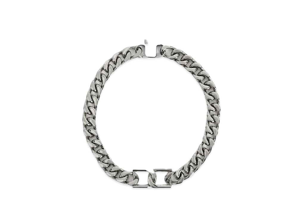 CHARLES & KEITH Gavine Chain-Link Choker Necklace "Silver"