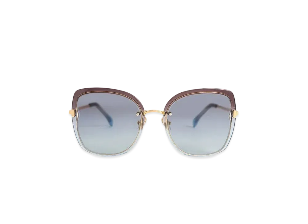 CHARLES & KEITH Nylon Wire Frame Butterfly Sunglasses "Blue"