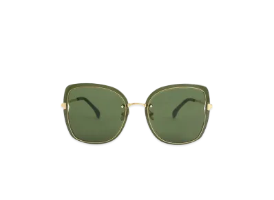 CHARLES & KEITH Nylon Wire Frame Butterfly Sunglasses "Green"