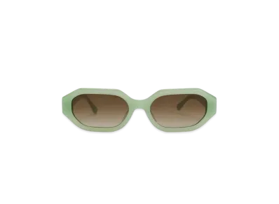 CHARLES & KEITH Gavine Recycled Acetate Oval Sunglasses "MintGreen"