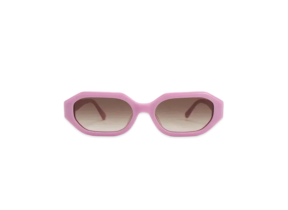 CHARLES & KEITH Gavine Recycled Acetate Oval Sunglasses "Violet"
