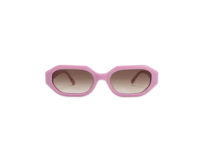 CHARLES & KEITH Gavine Recycled Acetate Oval Sunglasses "Violet"