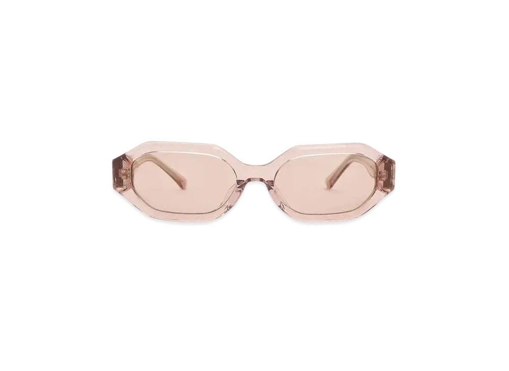 CHARLES & KEITH Gavine Recycled Acetate Oval Sunglasses "Pink"