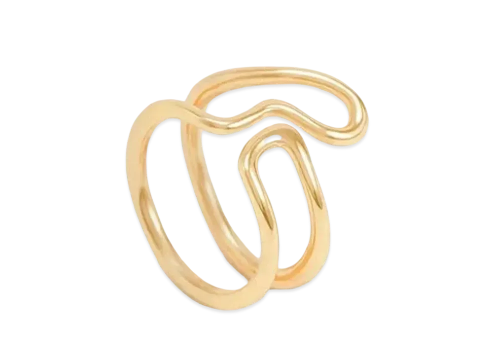 CHARLES & KEITH Sculpture Ring "Gold"