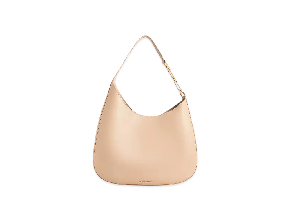 CHARLES & KEITH Agatha Chain Accent Shoulder Bag "Beige"