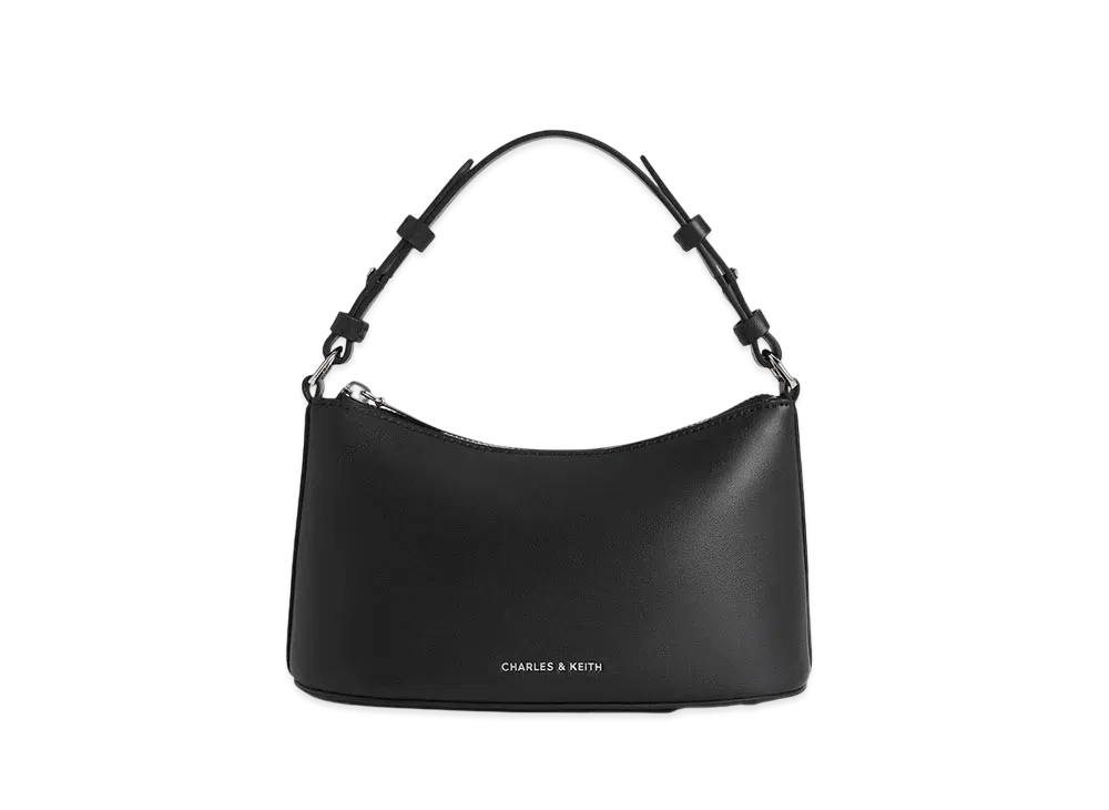 CHARLES & KEITH Robin Chain Handle Bag "Noir"