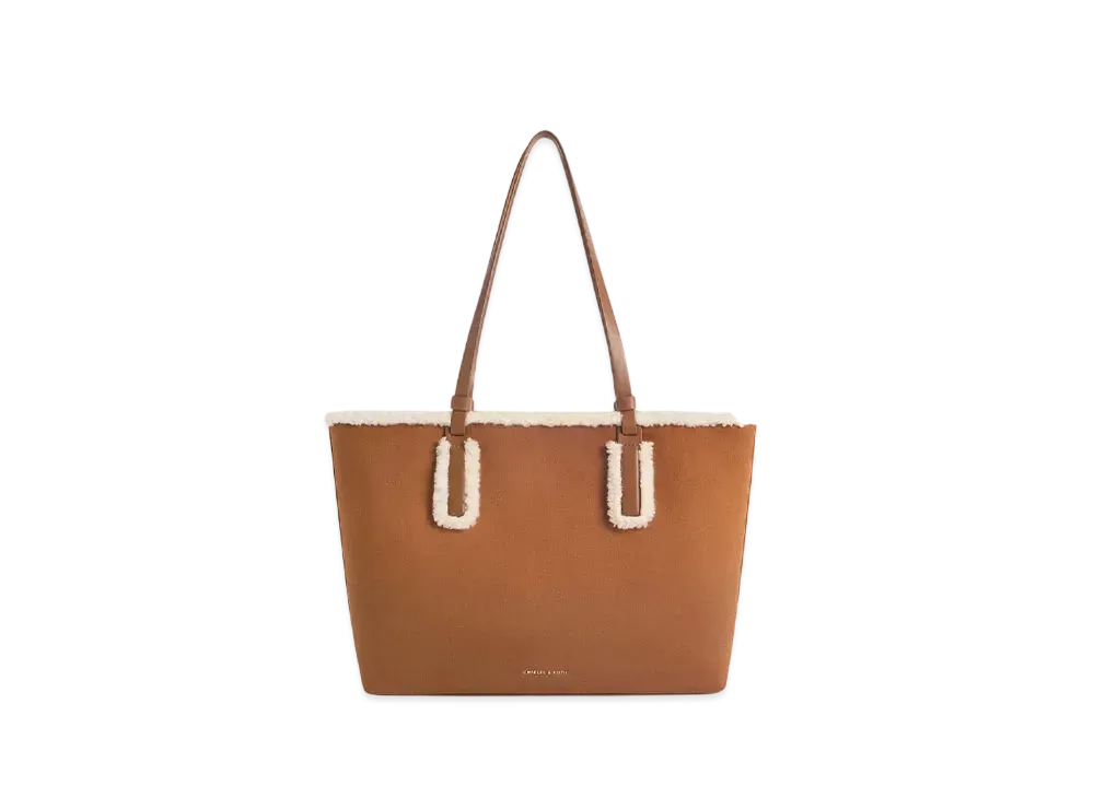 CHARLES & KEITH Noel Tote Bag "Brown"