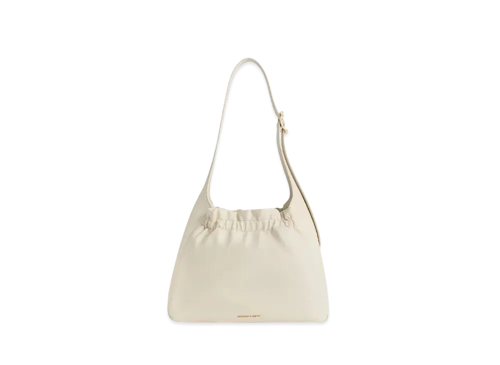 CHARLES & KEITH Brigitte Ruched Hobo Bag "Cream"