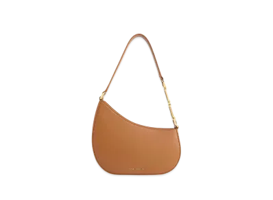 CHARLES & KEITH Asymmetric Shoulder Bag "Brown"