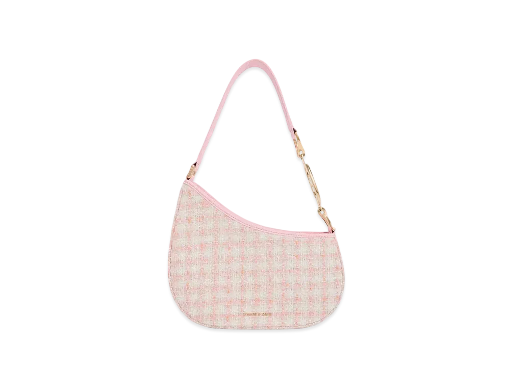 CHARLES & KEITH Asymmetric Shoulder Bag "Pink"