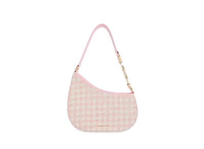 CHARLES & KEITH Asymmetric Shoulder Bag "Pink"