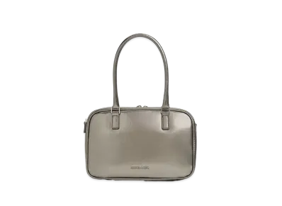 CHARLES & KEITH Sianna Textured Bowling Bag "Pewter"