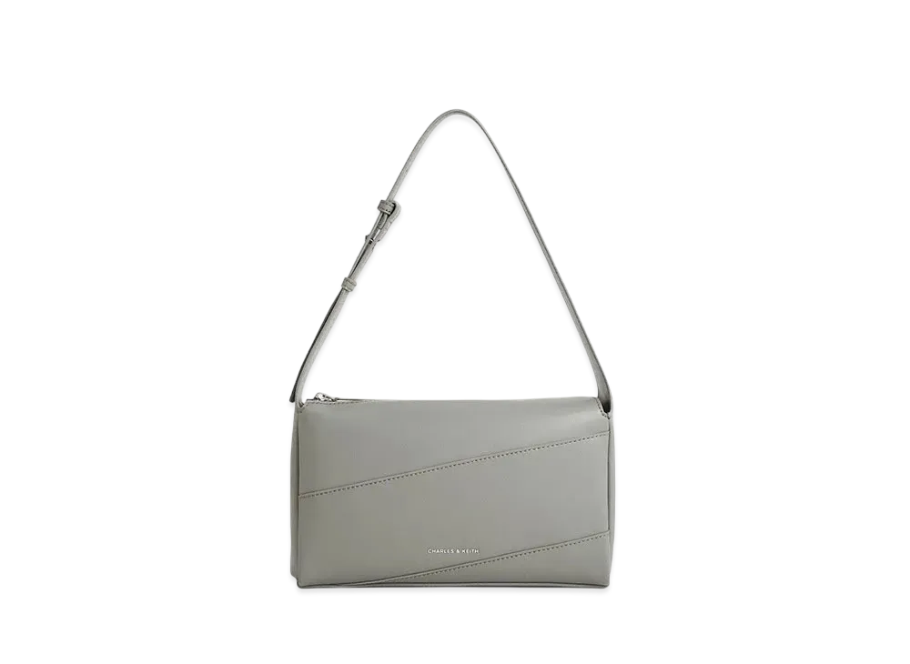 CHARLES & KEITH Torin Slouchy Shoulder Bag "Grey"