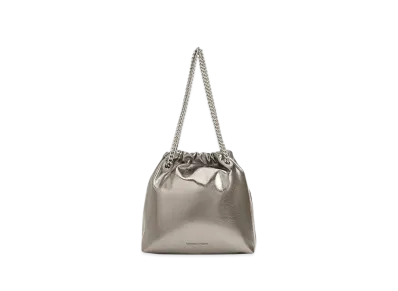 CHARLES & KEITH Kaia Chain Handle Tote Bag "Pewter"