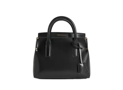 CHARLES & KEITH Rene Structure Tote Bag "Black"