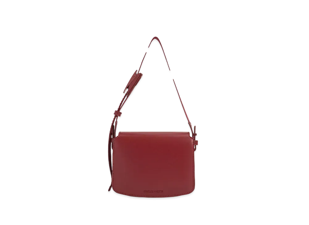 CHARLES & KEITH Boxy Front Flap Shoulder Bag "Red"